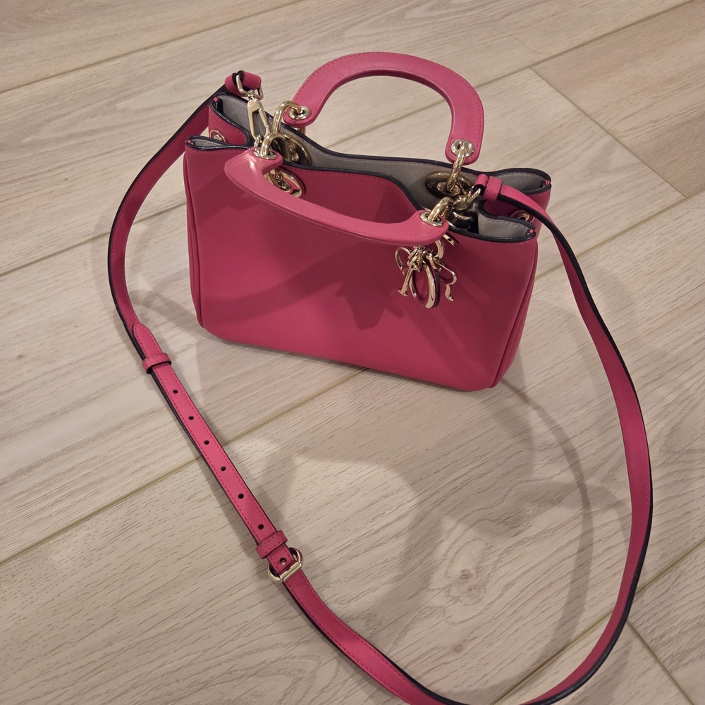 Dior Pink Crossbody Bag with Gold Accents - Picture 2 of 4